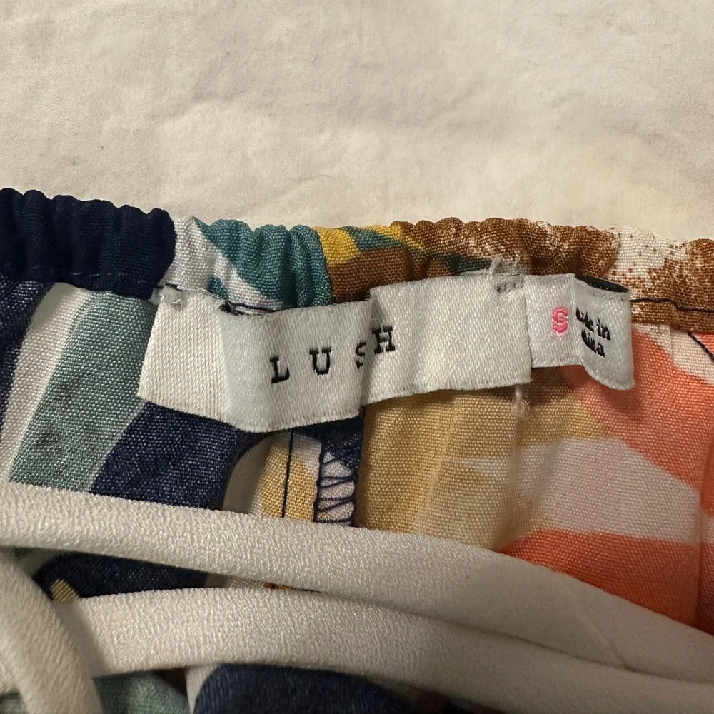 Lush Sweetheart Tie Back Floral Maxi Dress in Navy and Pink - NWOT - Size S - Picture 8 of 11